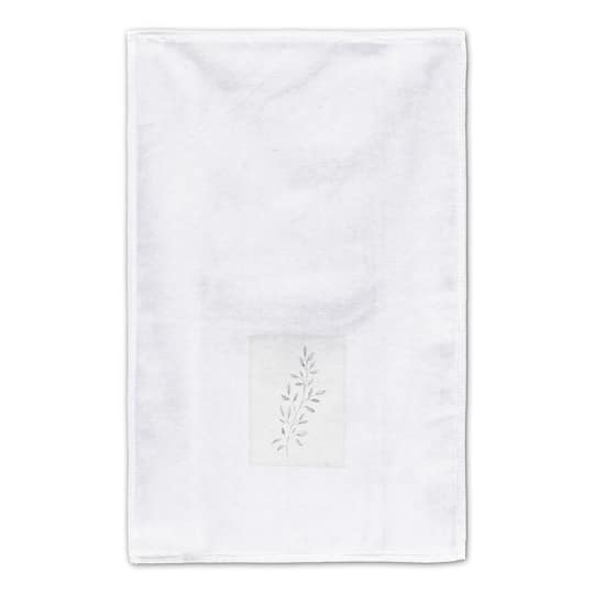 Leaves on Linen Tea Towel Set